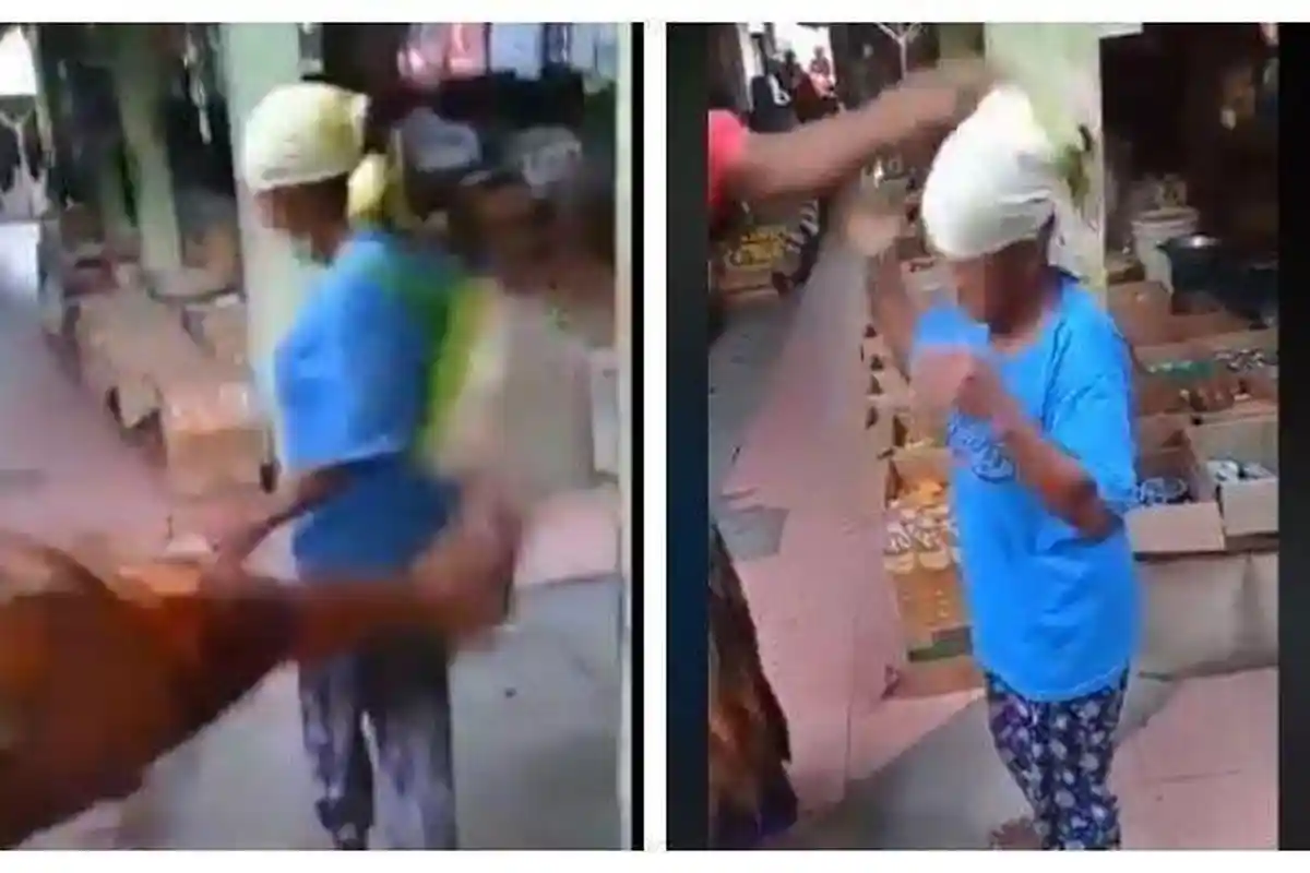 Viral Perempuan Dapat Perlakuan Kasar hingga Ditendang, Diduga Mencuri di Pasar Gendeng Sleman DIY