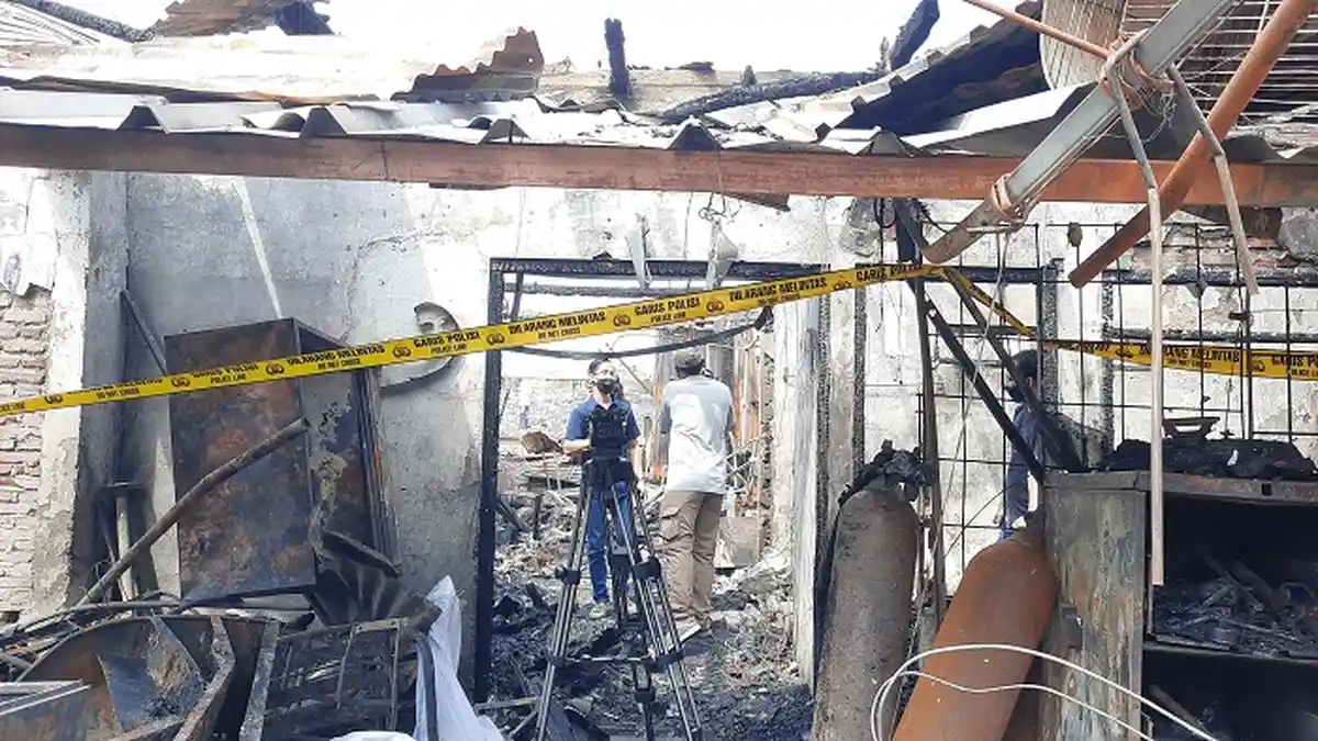 Korsleting Kipas Exhaust Hanguskan 12 Rumah di Cideng pada Minggu Pagi