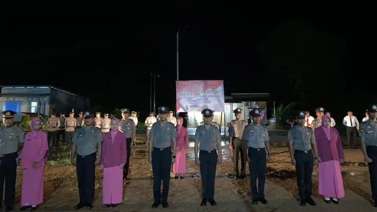Belasan Personel Polres Pulau Taliabu Naik Pangkat