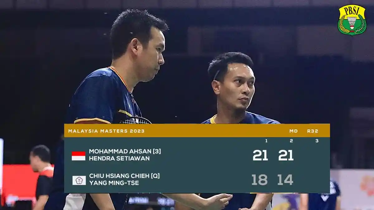 Hasil Malaysia Masters 2023 hingga 15.00 WIB, Ahsan/Hendra, Praveen/Melati, Rinov/Pitha Menang