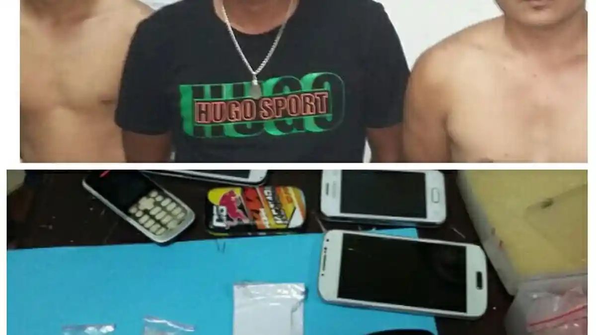 Lakukan Razia, Polisi Dapati Tiga Lelaki Simpan Sabu Dalam Mobil