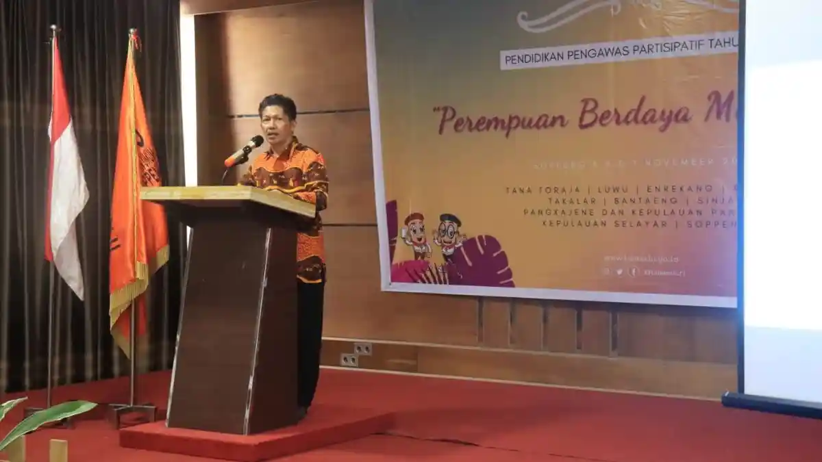 Saiful Jihad Bahas Kepemimpinan Dewan Arung Matoa di Pendidikan Pengawas Partisipatif Soppeng
