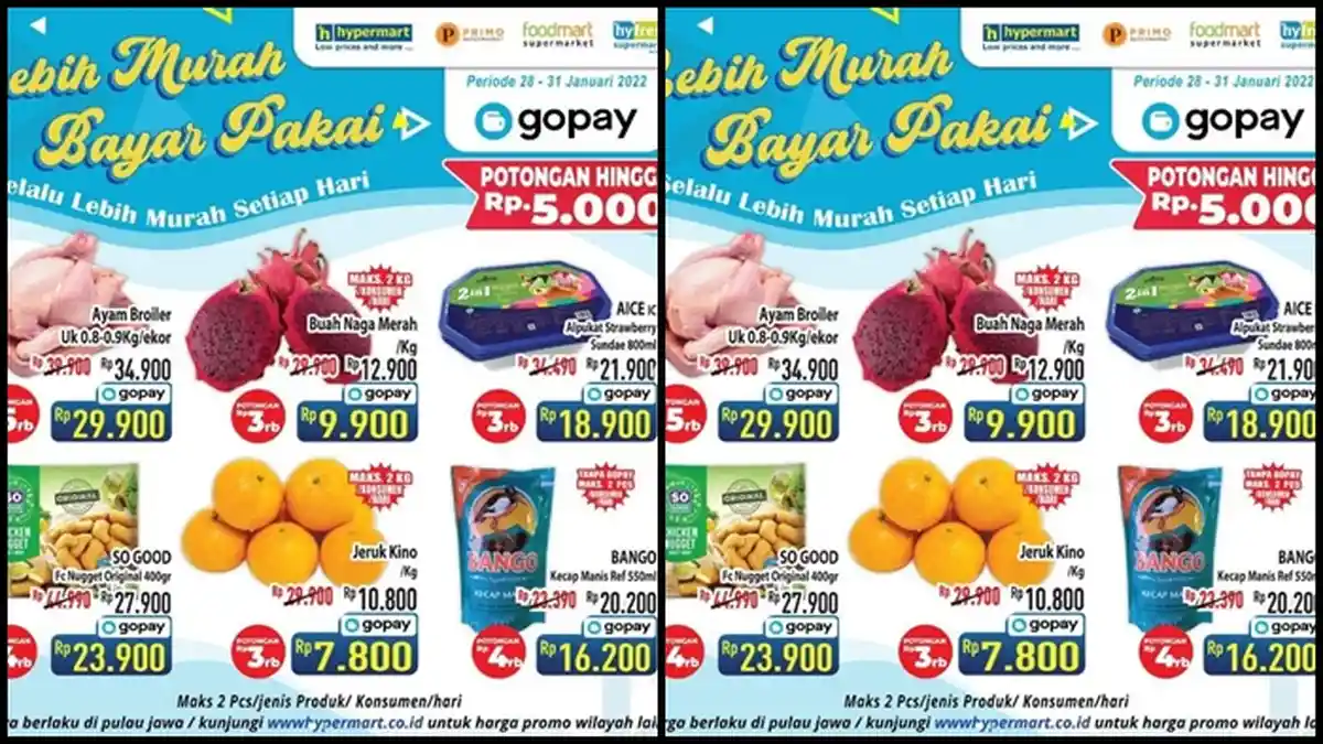 PROMO JSM Hypermart Minggu 30 Januari 2022, Dapatkan Potongan hingga Rp 5.000, Belanja Hemat