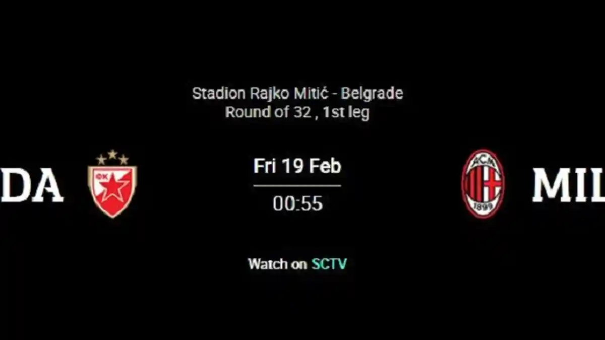 Prediksi Formasi & Line Up Red Star vs AC Milan Liga Eropa Malam Ini LIVE Streaming di TV Partner