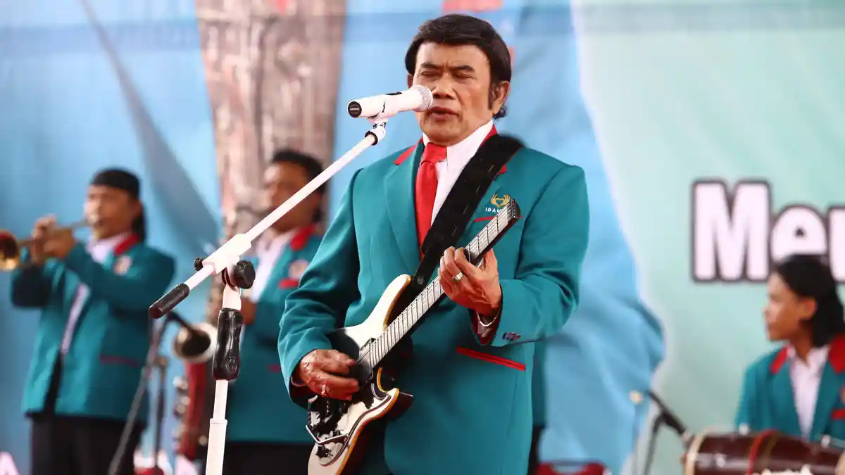 Rhoma Irama Sampaikan Visi dan Misi Partai Idaman Lewat Dendang Lagu
