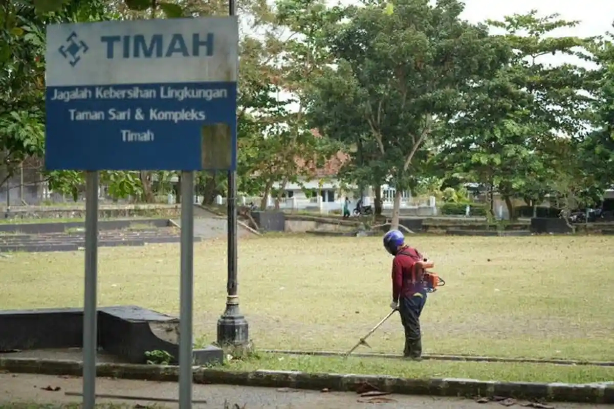 Taman Sari Sungailiat Jadi Ruang Terbuka Hijau, Tempat Banyak UMKM Jalan Usaha