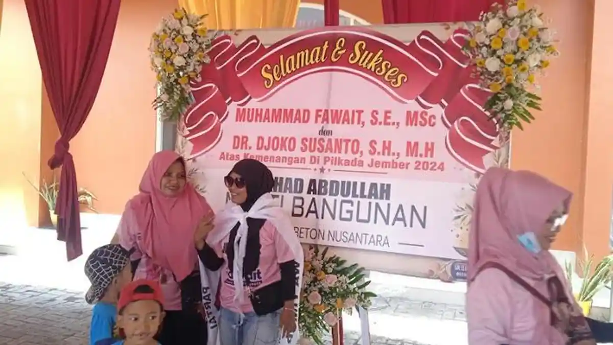Hasil Quick Count Pilkada Jember 2024 Unggul, Rumah Gus Fawait Banyak Kiriman Bunga Ucapan Selamat