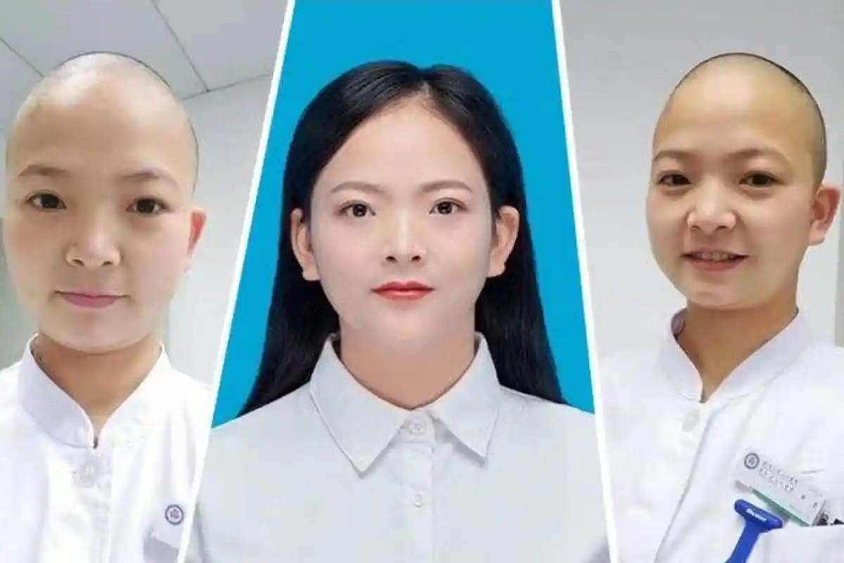 Perawat Wanita Rela Botak untuk Rawat Pasien Virus Corona di Wuhan, Hindari Infeksi Silang