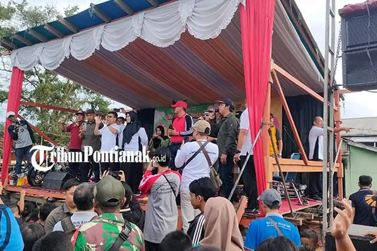Danramil 01/Sambas Dampingi Bupati Satono Kegiatan Germas di Sebawi
