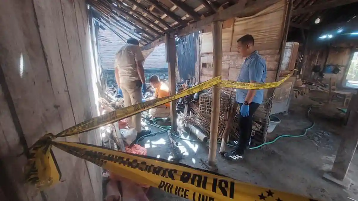 Polres Madiun Selidiki Terbakarnya Seorang Kakek di Saradan, Tim Labfor Surabaya Dikerahkan
