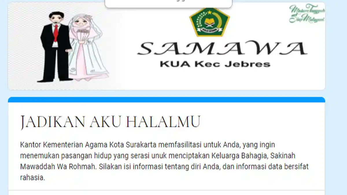 Kemenag Solo Buka Layanan Biro Jodoh Via Online: Peserta Ada yang dari Luar Negeri