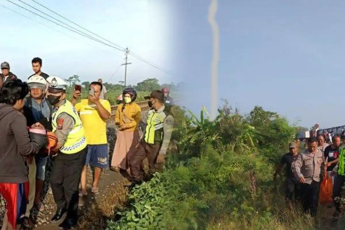 Seorang Remaja Tewas Tertabrak Kereta Api saat Bikin Konten Video di Indramayu