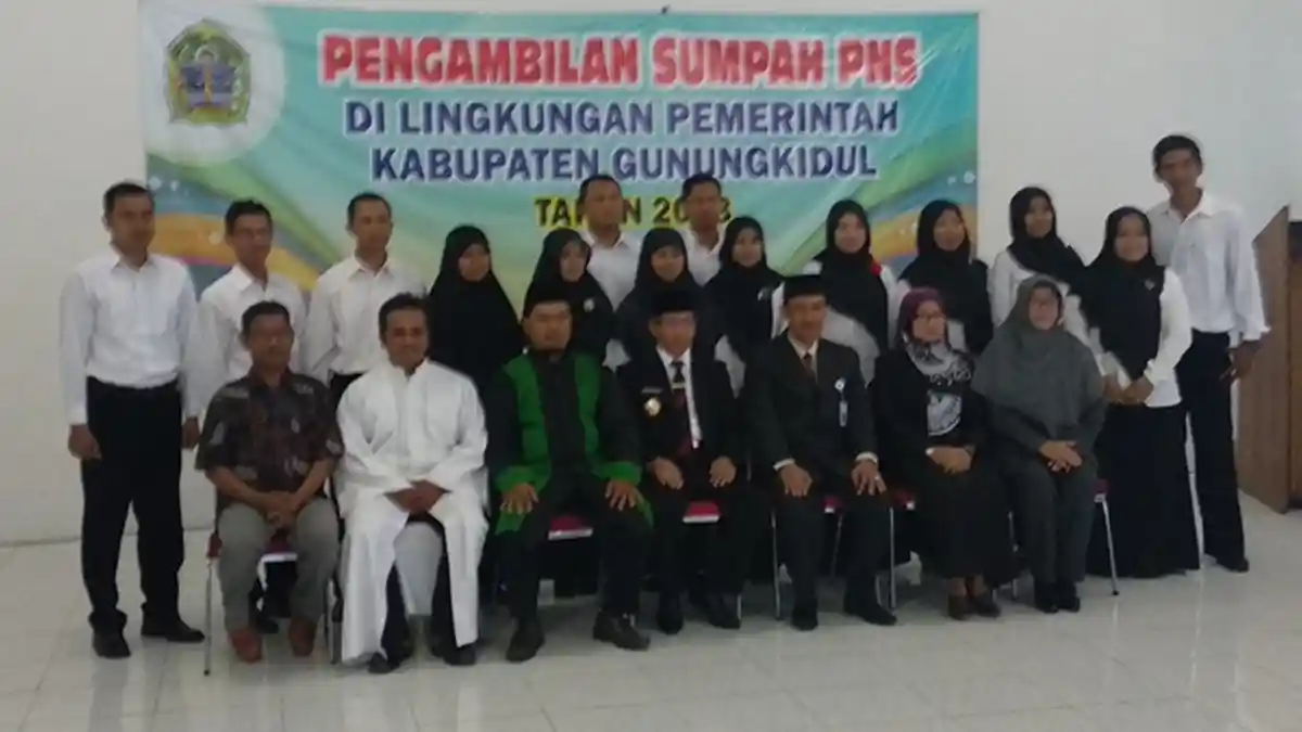 Immawan Wahyudi Pimpin Pengambilan Sumpah 14 ASN di Gunungkidul