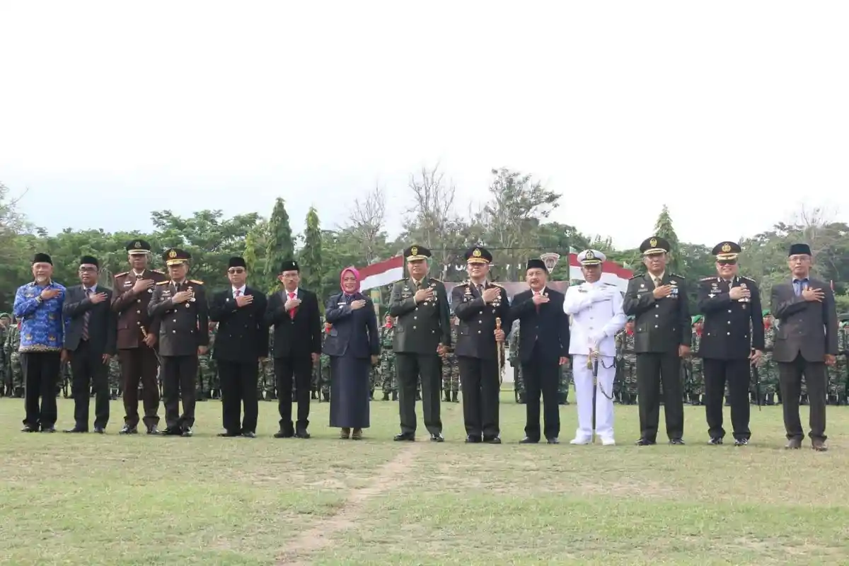 Asisten I Pemkot Palu Hadiri Upacara HUT ke-79 TNI di Korem 132/Tadulako