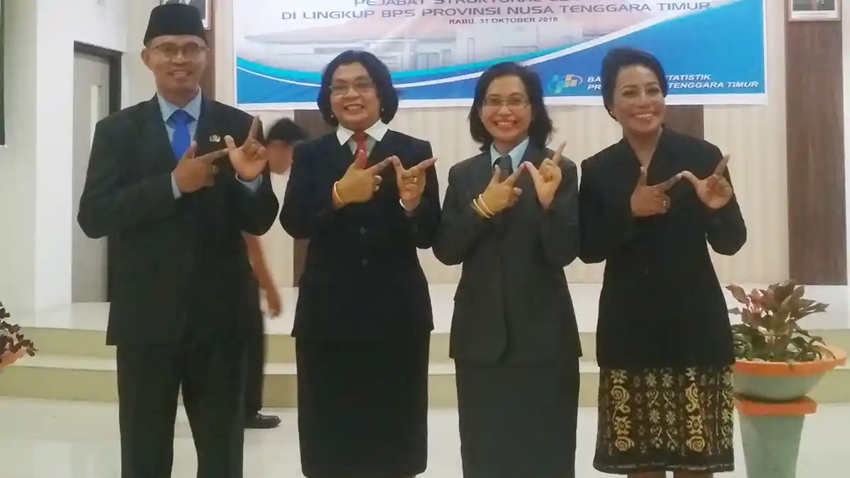 Tiga Pejabat Struktural Eselon III BPS Provinsi NTT Dilantik! Ini Profil Pejabat