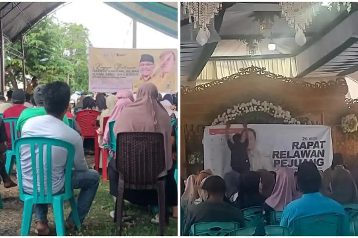 Caleg DPR RI Mulai Temui Pemilih di Luwu, Unru Baso Garap dan Hasrul Rahman Garap Larompong