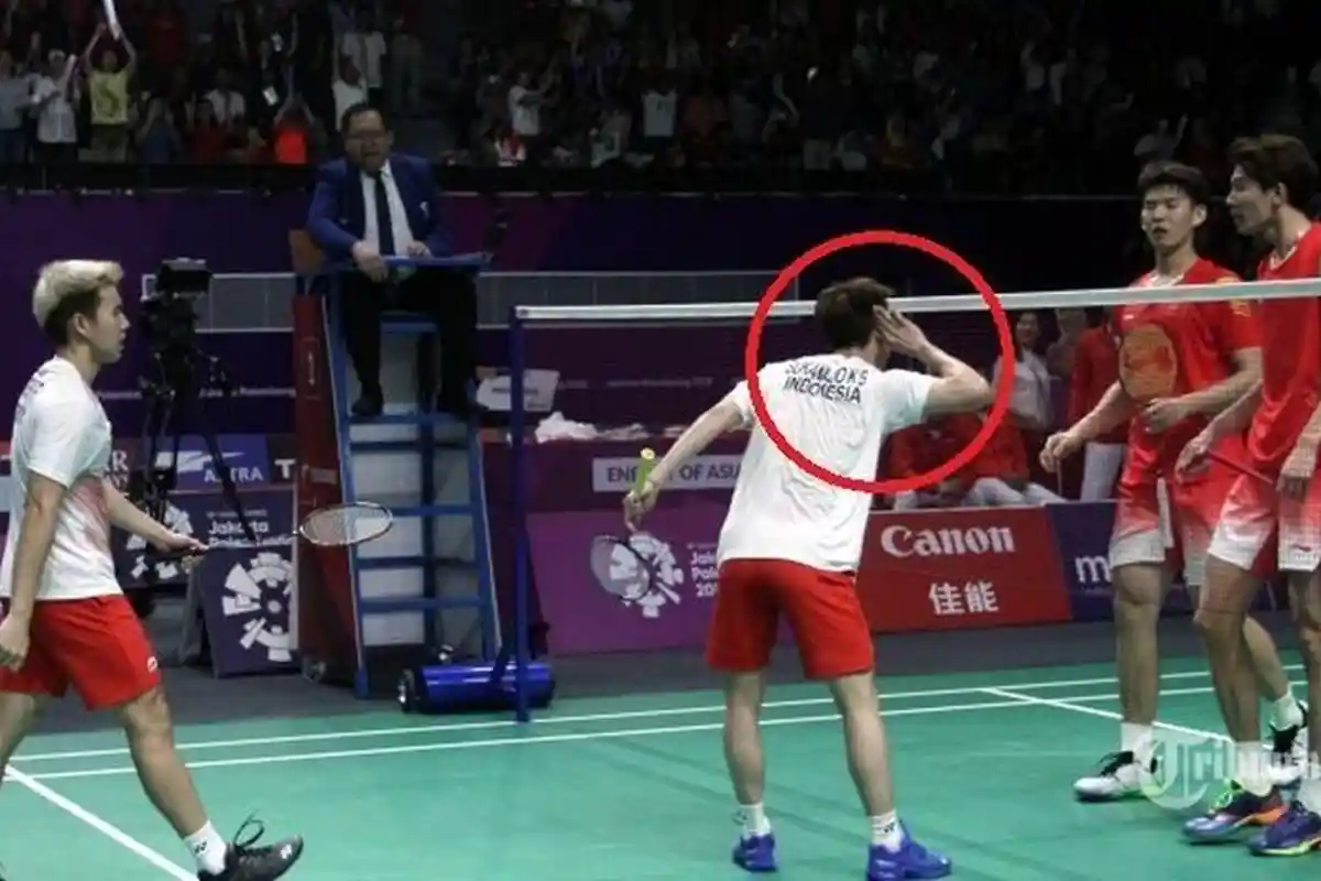 Kesal Teriak-teriak di Mukanya, Kevin Sanjaya Balas dengan Aksi Tengil di Final Badminton