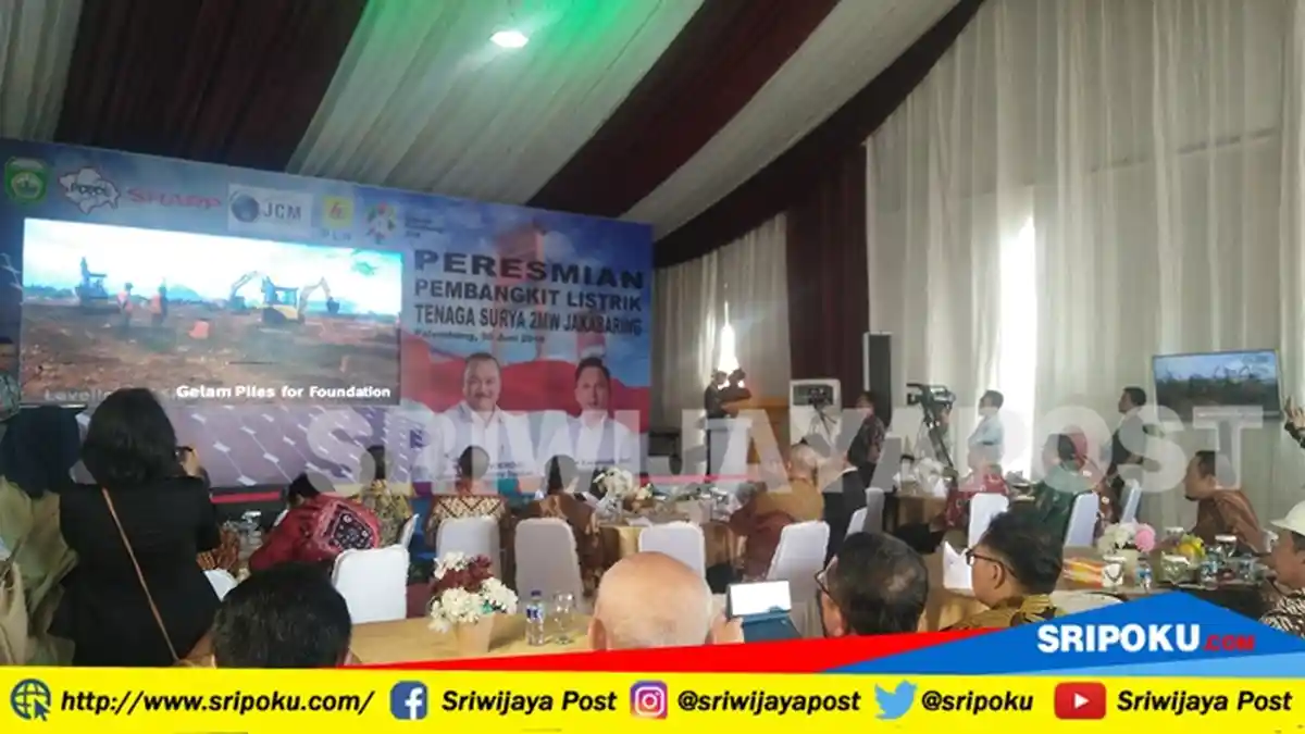 Pemprov Sumsel Resmikan PLTS 2MW Jakabaring