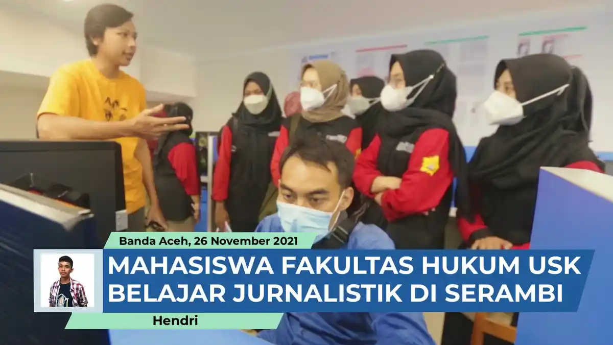 VIDEO - Mahasiswa FH USK Belajar Ilmu Jurnalis di Serambi Indonesia