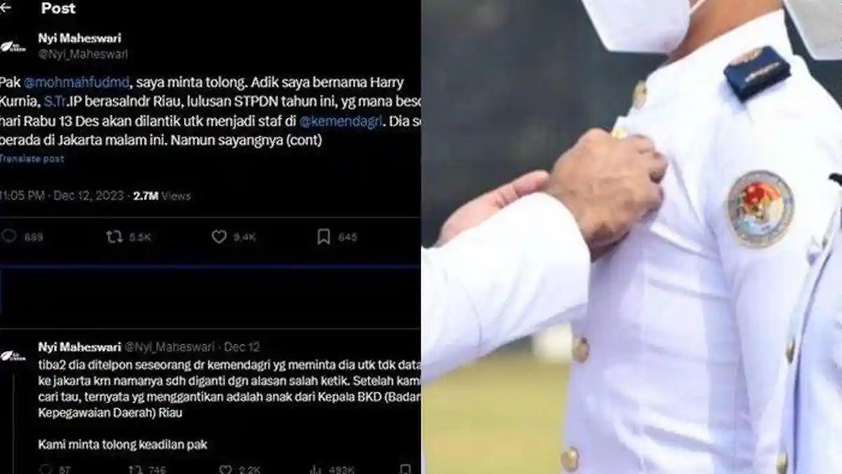 SOSOK Harry Kurnia, Lulusan IPDN Riau Gagal Dilantik di Kemendagri ...
