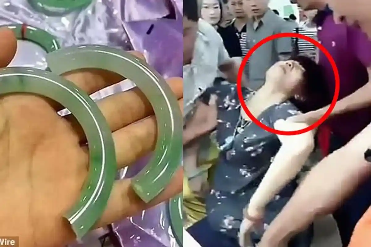 Tak Sengaja Patahkan Gelang Giok,Wanita Ini Langsung Pingsan saat Dengar Harganya, Pengunjung Kaget!