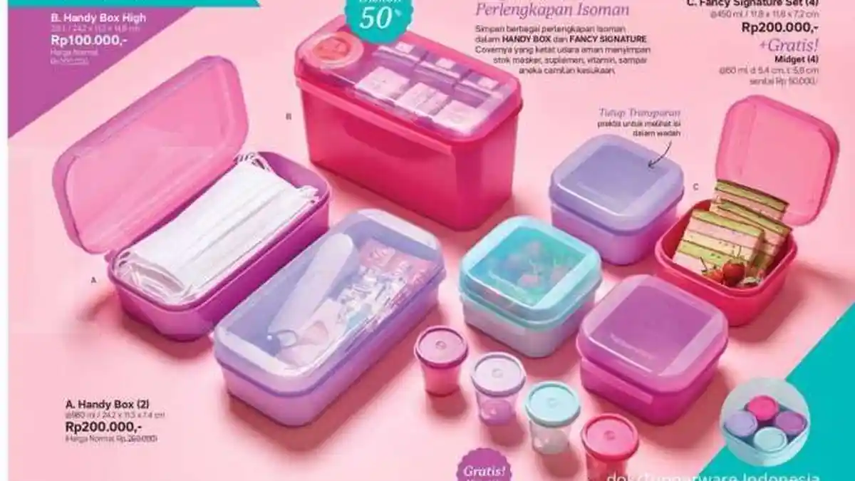 JANGAN LEWATKAN Promo Tupperware Minggu 10 Oktober 2021, Diskon Produk Hingga 50%