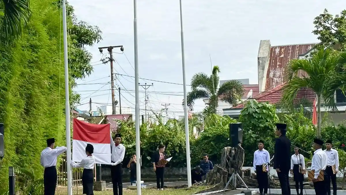 Maknai HUT ke-78 RI, Gran Puri Manado Sulawesi Utara Gelar Upacara Bendera