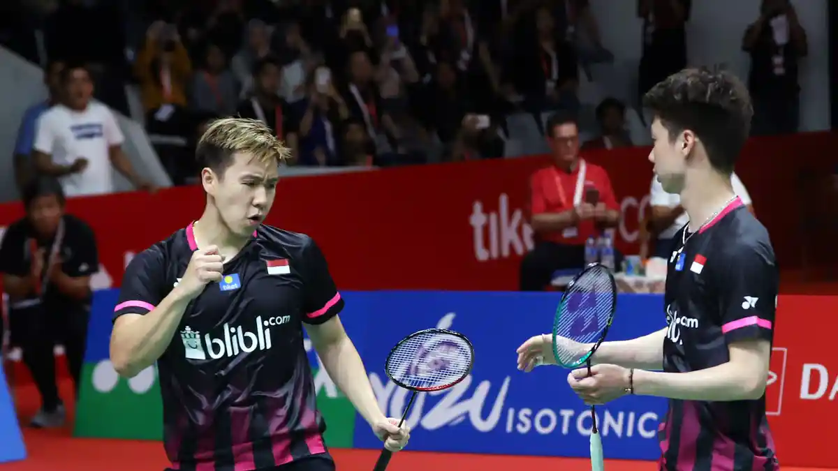 Indonesia Masters 2021 - Kunci Sukses Marcus/Kevin ke Perempat Final: Enjoy, Nikmati Pertandingan