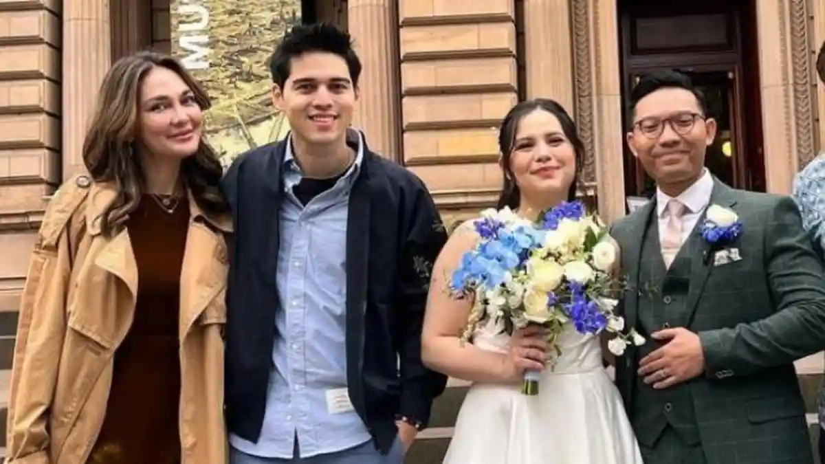 Momen Luna Maya Hadiri Pernikahan Adik Maxime Bouttier, Elodie Bouttier Menikah di Australia 2023