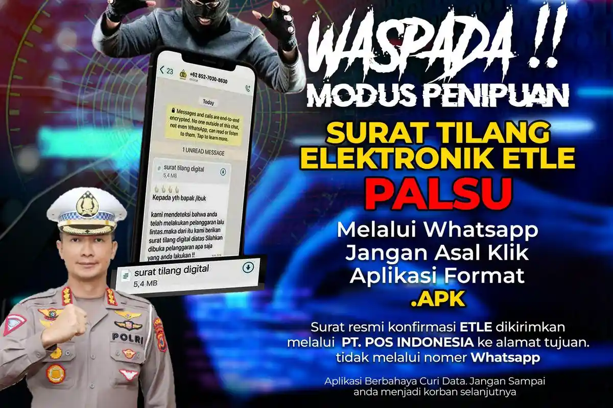 Polres Tana Toraja Waspadai Penipuan Surat Tilang Elektronik Modus Format APK, Uang di ATM Bisa Raib