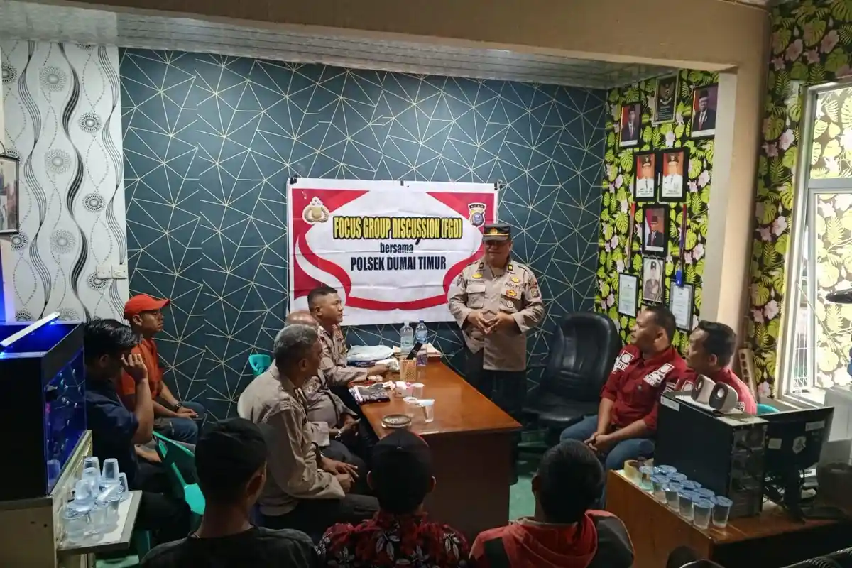 Polsek Dumai Timur Gelar FGD Bersama Security RSUD Dumai