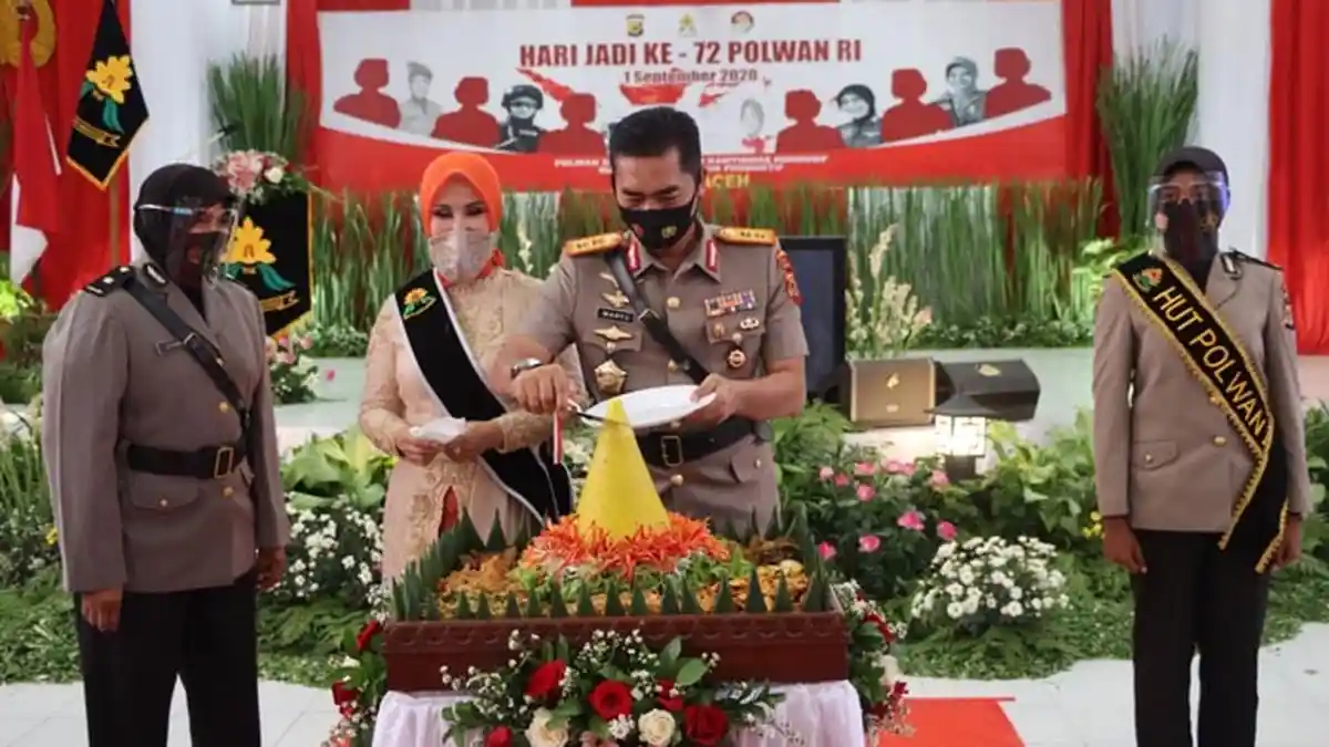 Polda Aceh Gelar Syukuran Hari Jadi Ke-72 Polwan RI Secara Virtual, Ini Pesannya pada Polwan di Aceh