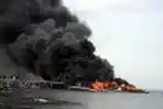 KRI Klewang Milik TNI AL Terbakar