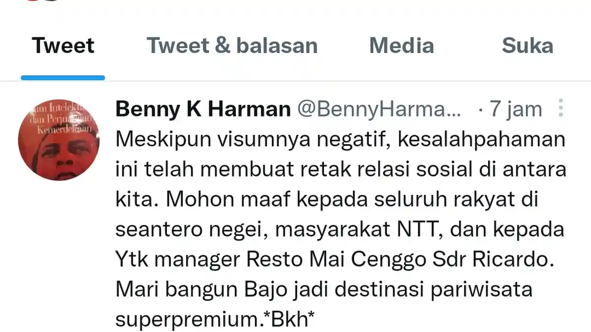 BKH Minta Maaf Insiden di Restoran Pondok Mai Cenggo Labuan Bajo
