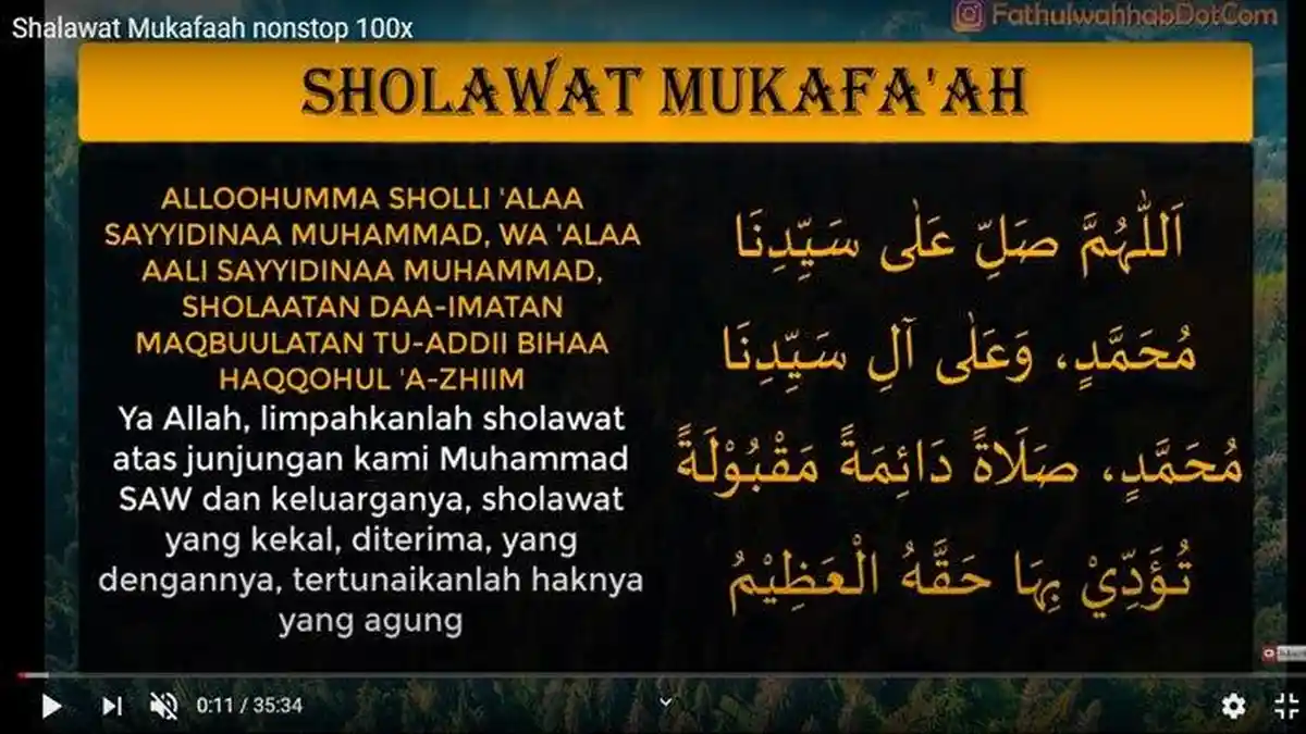 Keutamaan Amalan Sholawat Mukafaah untuk Mendapatkan 10 Rahmat Allah SWT