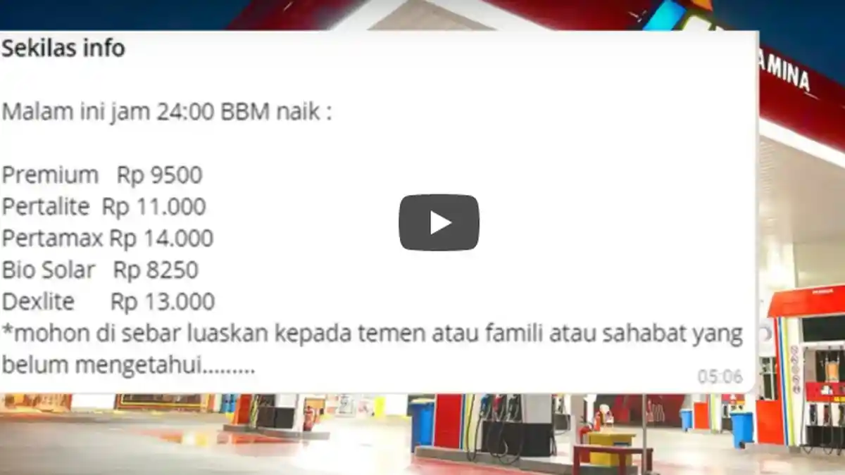 Pertamina Beri Penjelasan Soal Beredarnya Pesan Berantai Harga BBM Akan Naik di Media Sosial