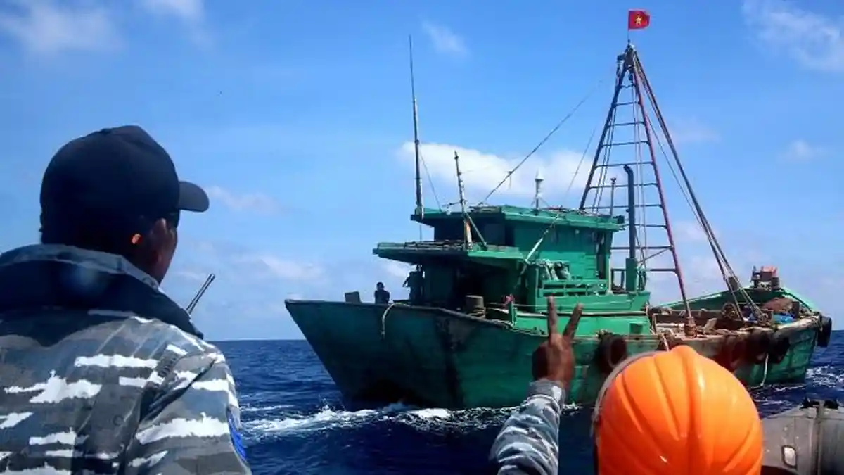 Dua Kapal Ikan Vietnam Ditangkap di Perairan Natuna Utara