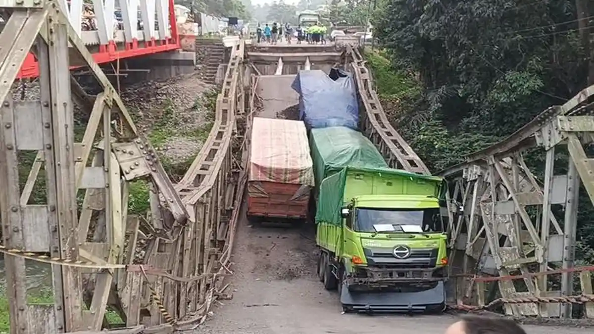 Jembatan Muara Lawai Lahat yang Ambruk Dibangun Sejak 1977, Tak Boleh Dibebani Lebih Dari 30 Ton