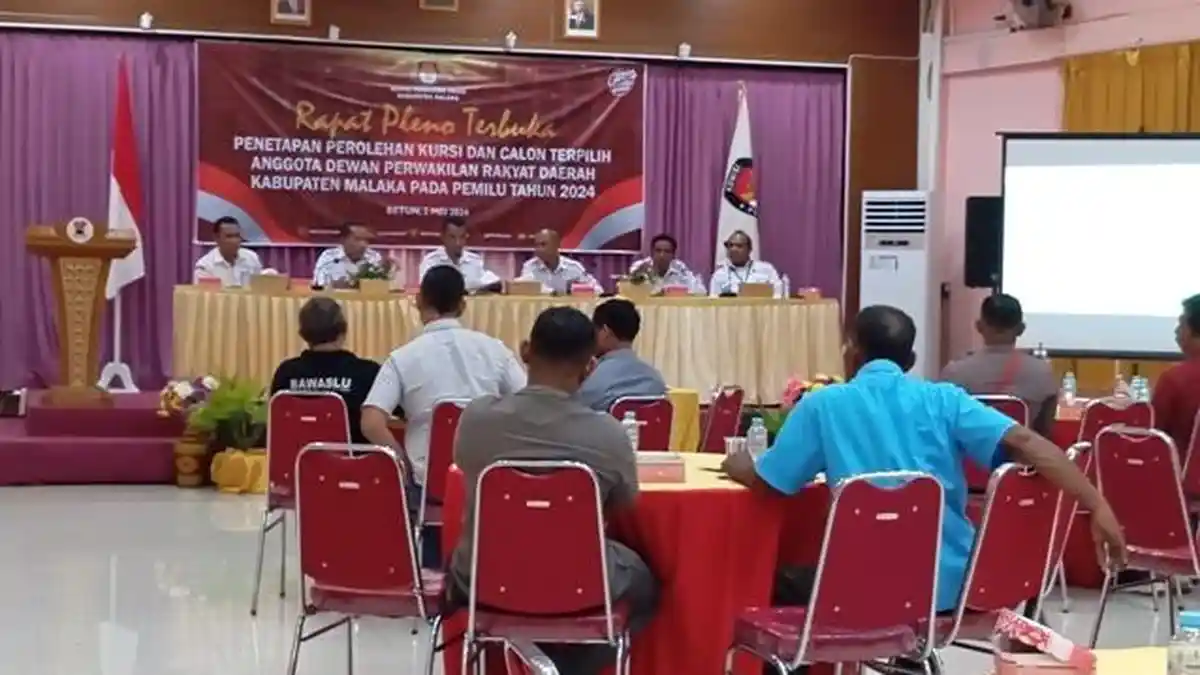 KPU Malaka Tetapkan 25 Calon Anggota DPRD Malaka Terpilih