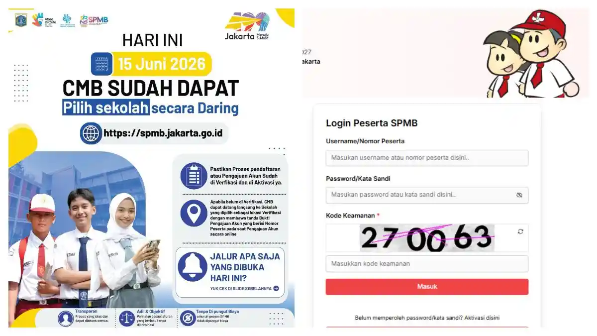 Tata Cara Pilih Sekolah SPMB Jakarta 2026 Jenjang SD, SMP, SMA, SMK, SLB
