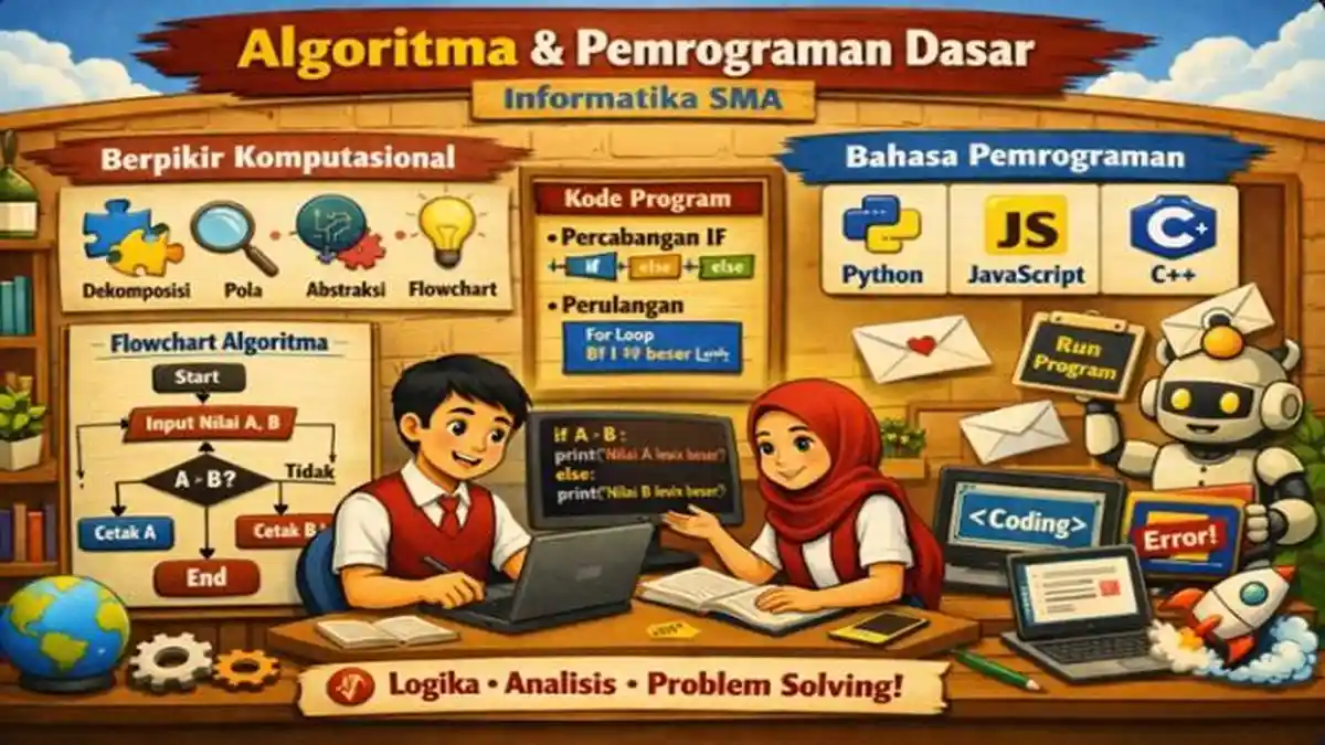 20 Soal Prediksi SAS Informatika Kelas 10 SMA Kurikulum Merdeka & Kunci Jawaban