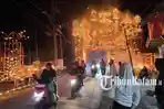Gemerlap Lampu Colok Malam Tujuh Likur di Lingga, Sejumlah Warga Padati Jalanan Dabo Singkep