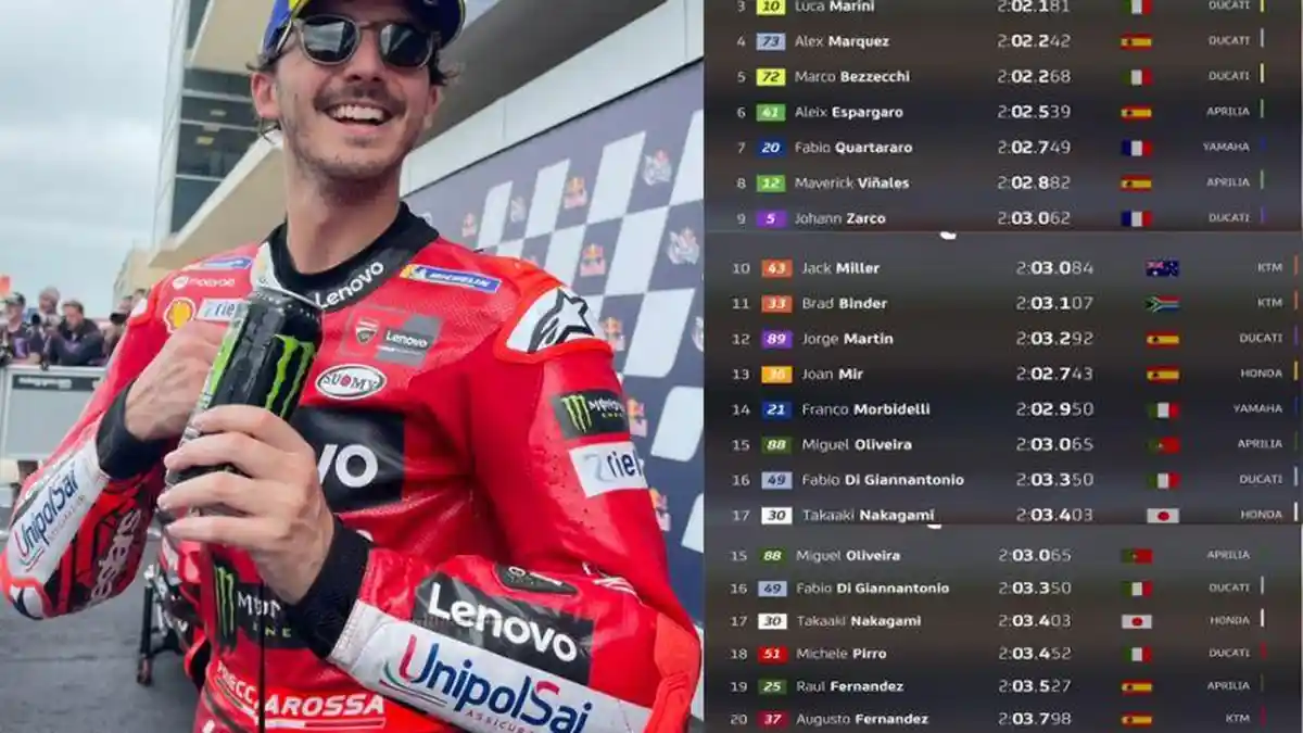 Francesco Bagnaia Janji Selebrasi Pakai Sepatu Koboi Jika Memenangkan MotoGP Amerika 2023