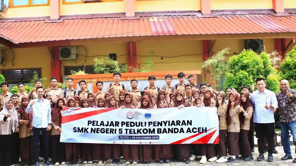 KPI Aceh Gandeng SMK 5 Telkom Banda Aceh Perkuat Literasi Digital Generasi Muda