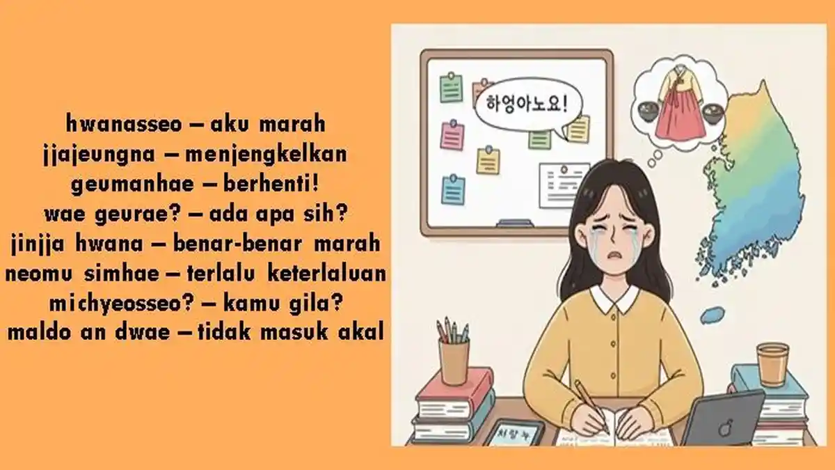 50 Kosakata Ungkapan Marah dan Kesal dalam Bahasa Korea