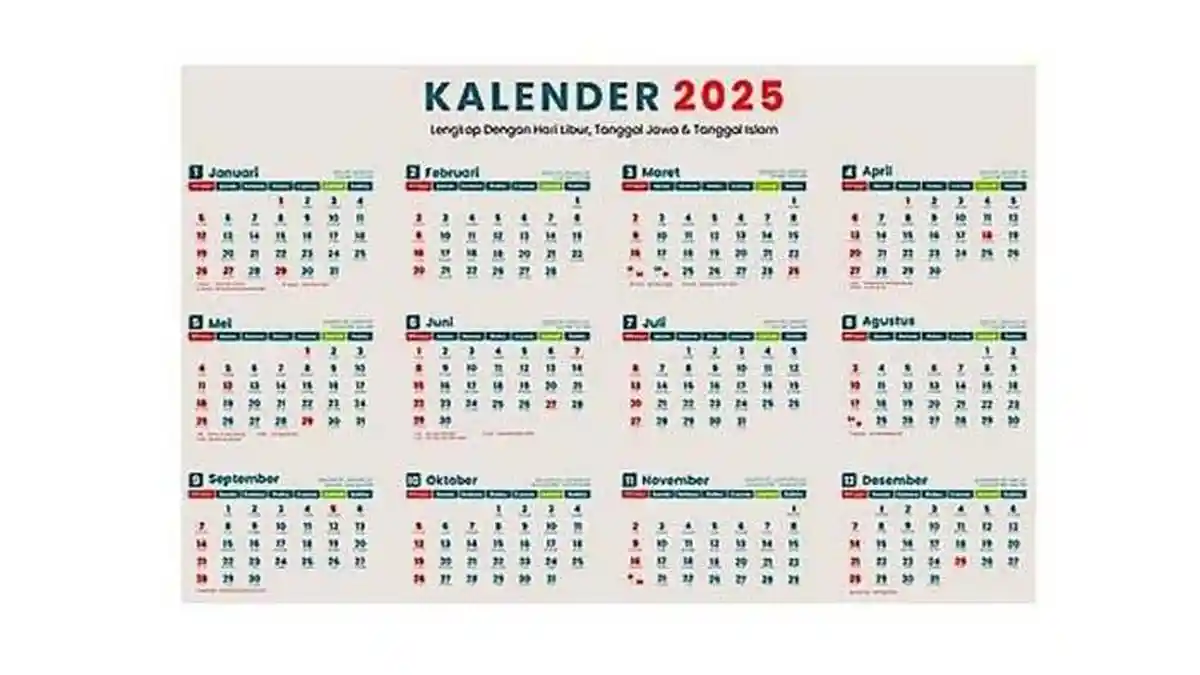 12 dan 13 Mei 2025 Libur Apa? Cek Jadwal Tanggal Merah Kalender 2025 Lengkap!