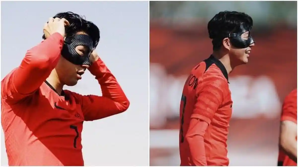 KENAPA Son Heung Min Pakai Topeng di Piala Dunia 2022? Ini Alasannya