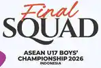 Daftar Skuad Final Timnas U-17 Indonesia di Ajang Piala AFF U-17 2026 Asuhan Kurniawan Dwi Yulianto