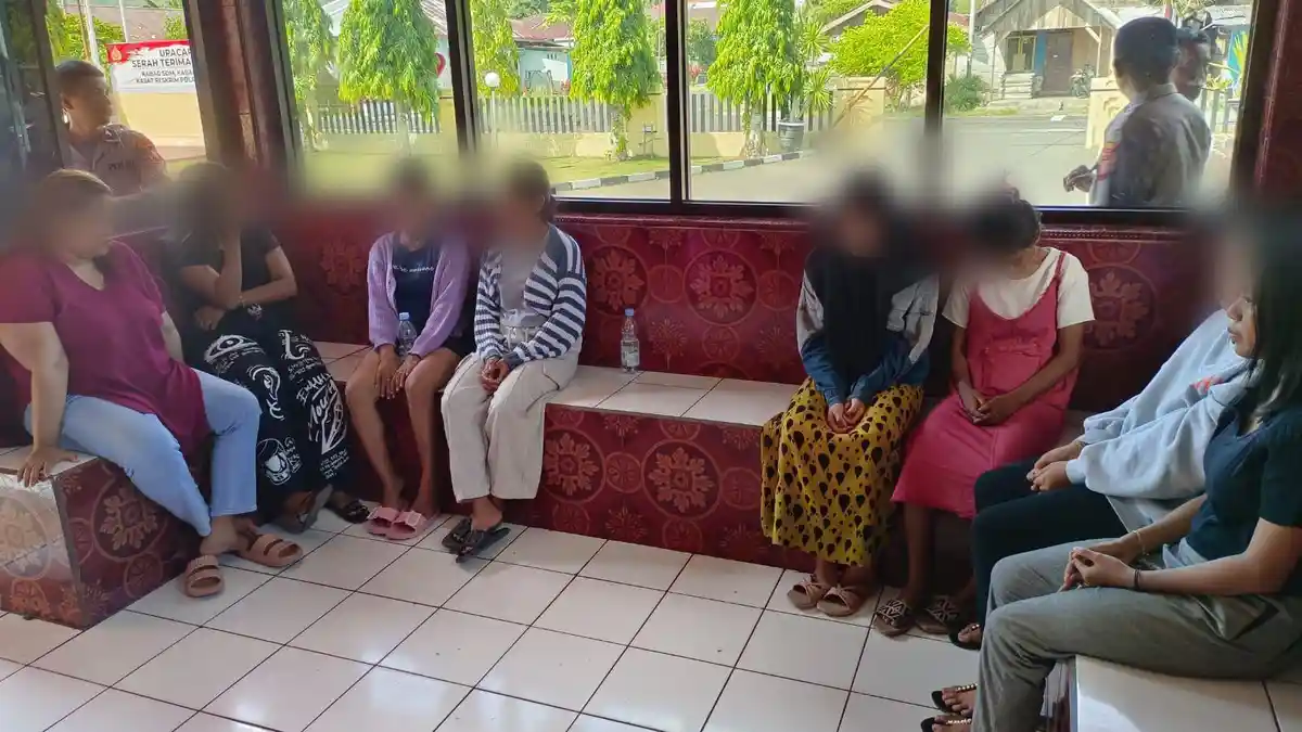Pakai Aplikasi MiChat, 9 Perempuan di Ibukota Sofifi Maluku Utara Terjaring Razia
