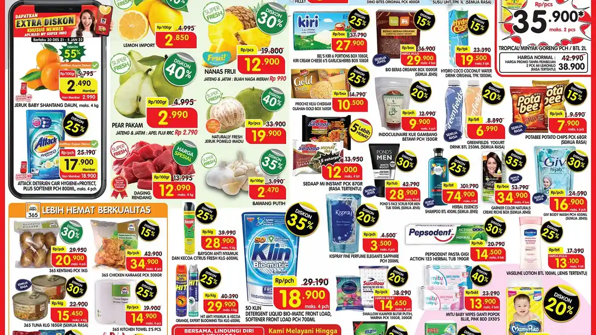 DISKON! Promo Superindo Hingga 6 Januari 2022, Ada Minyak Goreng Murah & Diskon Hingga 40%